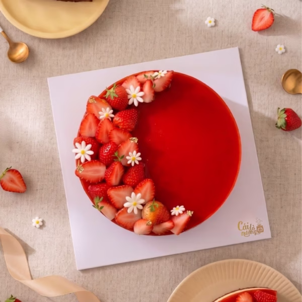 Soft Glow - Bánh Flan Gato Mè đen Matcha